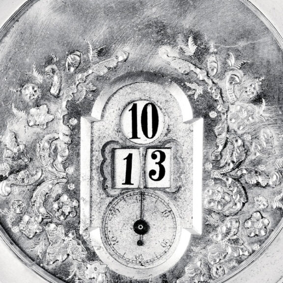 Swiss silver digital watch made for the German market Circa 1890 Swiss silver digital watch made for the German market Circa 1890