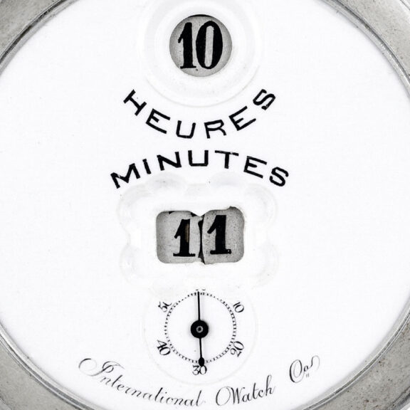 Swiss silver open faced keyless digital pocket watch Circa 1890 Swiss silver open faced keyless digital pocket watch Circa 1890