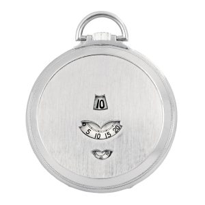Swiss nickel-chrome digital jump-hour dress watch Circa 1930