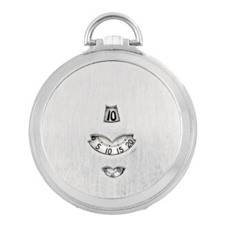 Swiss nickel-chrome digital jump-hour dress watch Circa 1930