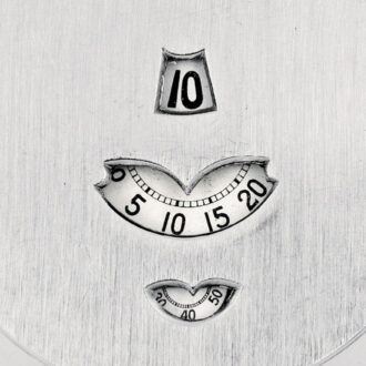 Swiss nickel-chrome digital jump-hour dress watch Circa 1930 Swiss nickel-chrome digital jump-hour dress watch Circa 1930