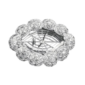 Swiss 18 Carat white gold, diamond lady's ring watch Circa 2004