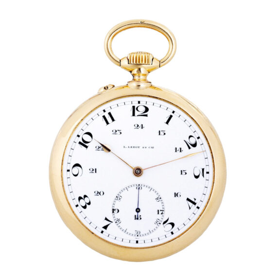 French gold 1st classe chronometer watch with 24-hour dial Circa 1910 French gold 1st classe chronometer watch with 24-hour dial Circa 1910