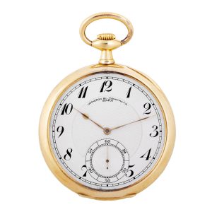 Large Swiss yellow gold keyless dress watch Circa 1920