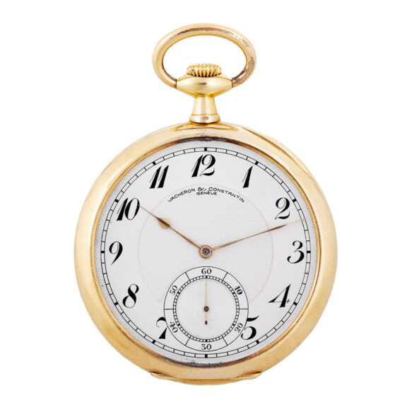 Large Swiss yellow gold keyless dress watch Circa 1920