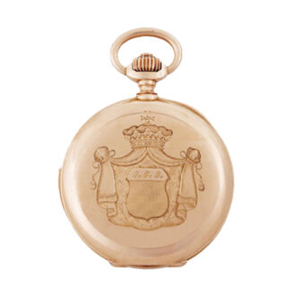Swiss gold half-hunting cased repeating pocket watch Circa 1890