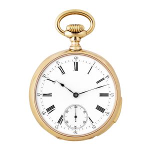 Swiss 18K gold quarter repeating keyless pocket watch Circa 1877