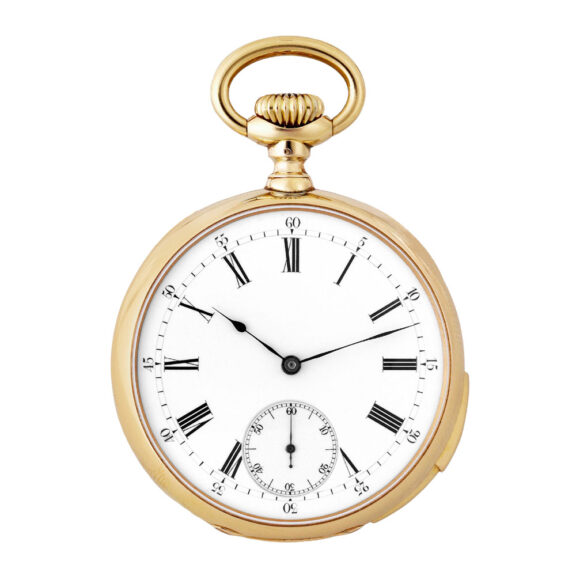 Swiss 18K gold quarter repeating keyless pocket watch Circa 1877