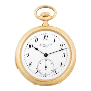 Swiss yellow gold minute repeating pocket watch Circa 1915