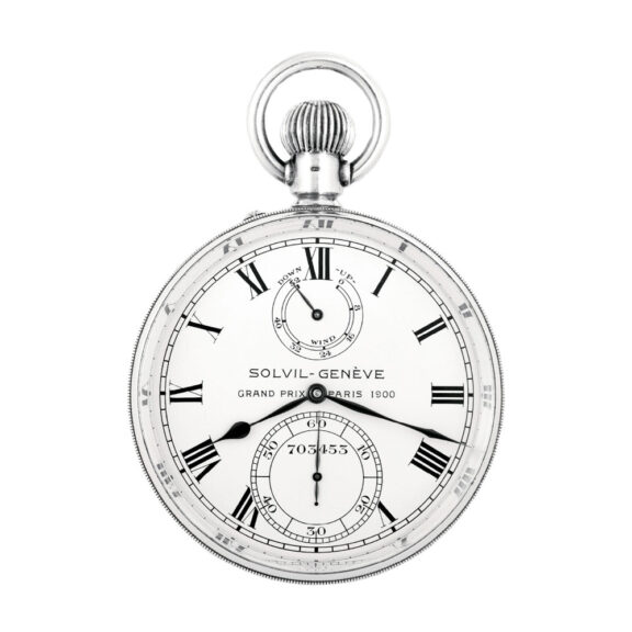 Impressive Swiss silver deck watch with 52 hour power reserve Circa 1926 Impressive Swiss silver deck watch with 52 hour power reserve Circa 1926