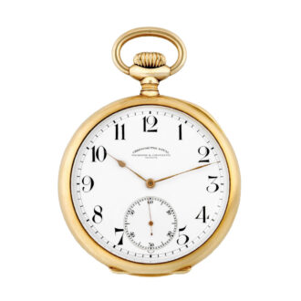 Swiss 18K yellow gold lever chronometer pocket watch Circa 1915