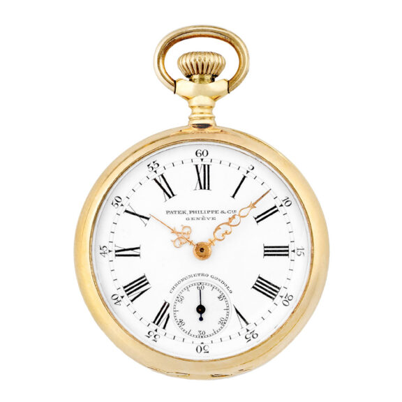 Swiss gold Chronometro Gondolo pendant watch Circa 1915