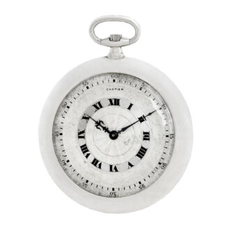 Thin French platinum lever with two-tone dial Circa 1930