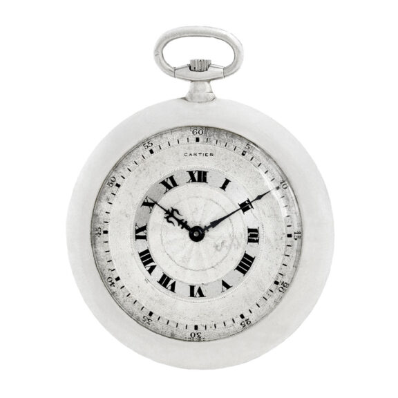 Thin French platinum lever with two-tone dial Circa 1930