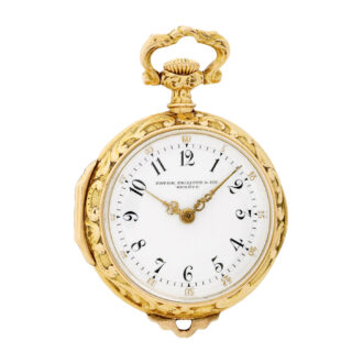 Interesting Swiss 18K yellow gold Art Nouveau pendant watch Circa 1910