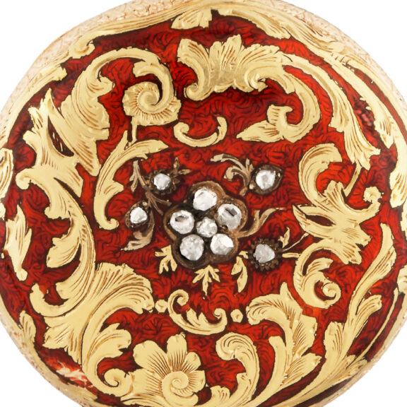 Swiss 14K gold Rococo style lady's pendant watch Circa 1895 Swiss 14K gold Rococo style lady's pendant watch Circa 1895