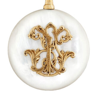 Swiss gold, mother of pearl watch with gold bird brooch Circa 1900