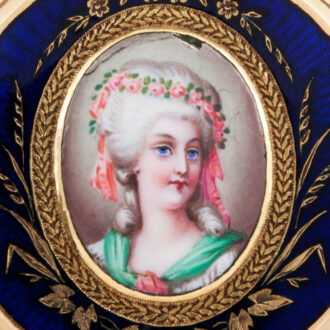 Swiss gold watch with portrait of Marie Antoinette Circa 1880