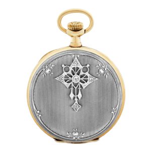 Swiss gold, platinum and enamel Belle Epoque watch Circa 1905
