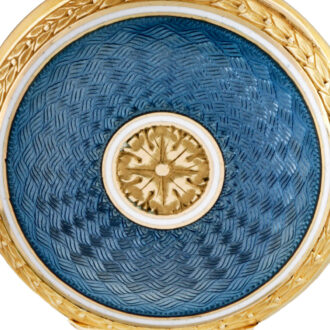 Swiss 18K gold and enamel keyless pendant watch Circa 1900