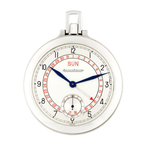 Swiss staybrite stainless steel watch with double date calendar Circa 1940