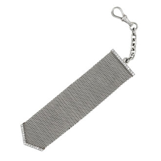 Swiss platinum and diamond-set keyless dress watch Circa 1920