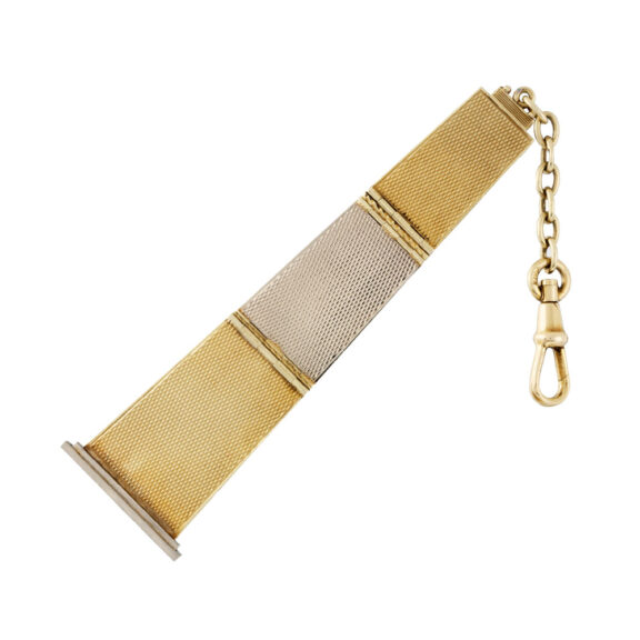 Swiss 18K yellow and white gold jump hour dress watch Circa 1924 Swiss 18K yellow and white gold jump hour dress watch Circa 1924