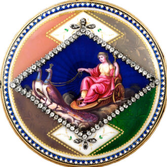 Swiss 18k gold quarter repeating verge pocket watch Circa 1780
