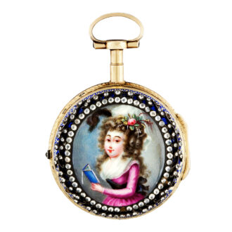 Swiss 18k gold Louis XVI pair cased pendant watch Circa 1780