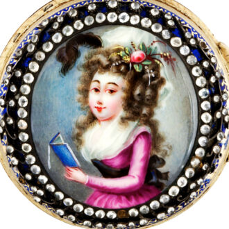 Swiss 18k gold Louis XVI pair cased pendant watch Circa 1780