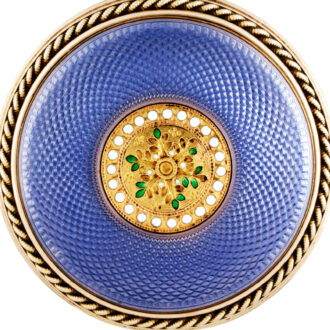 French 18K gold and enamel lady's pendant watch Circa 1775