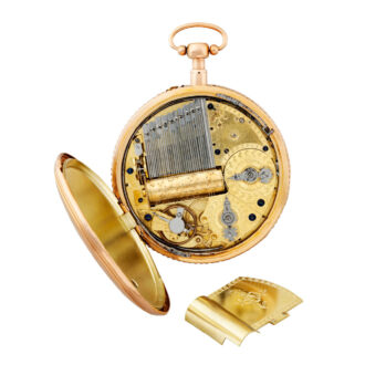 Extremely rare Swiss gold repeating musical watch Circa 1820