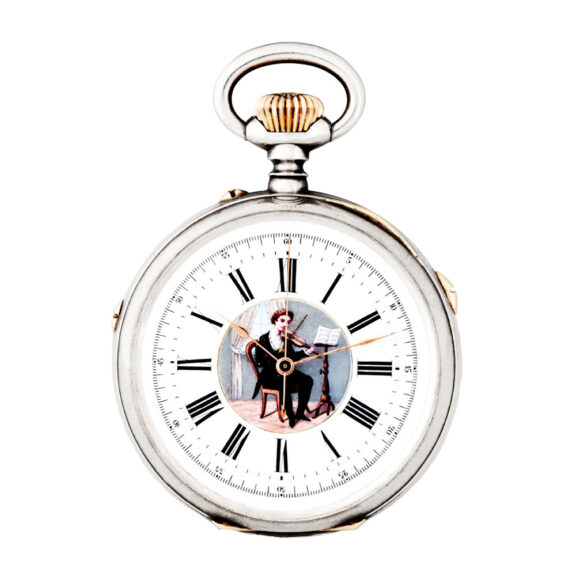 Swiss musical watch made for the Eastern market Circa 1880 Swiss musical watch made for the Eastern market Circa 1880