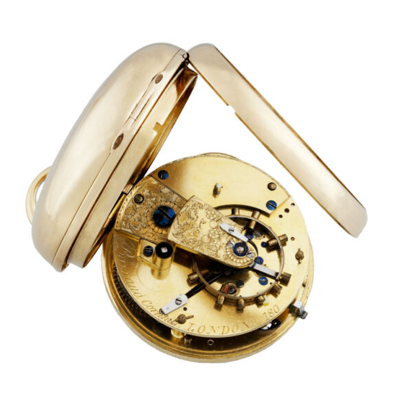 English gold watch with Arnoldtype spring detent escapement Circa 1798 English gold watch with Arnoldtype spring detent escapement Circa 1798