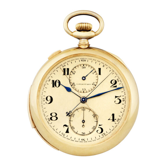 Swiss gold split-seconds chronograph pocket watch Circa 1910 Swiss gold split-seconds chronograph pocket watch Circa 1910