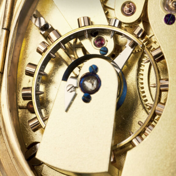 Large English 18k gold watch with spring detent escapement Circa 1912 Large English 18k gold watch with spring detent escapement Circa 1912
