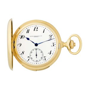 Swiss 18K yellow gold minute repeating pocket watch Circa 1913