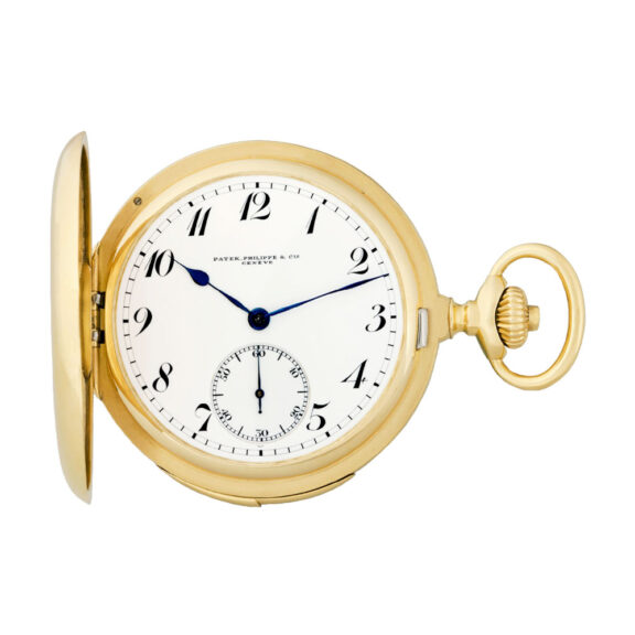 Swiss 18K yellow gold minute repeating pocket watch Circa 1913