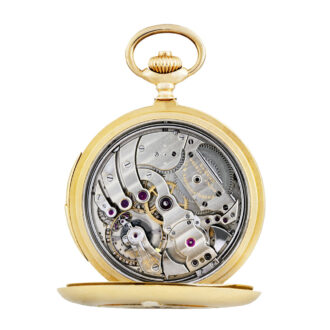 Swiss 18K yellow gold minute repeating pocket watch Circa 1913