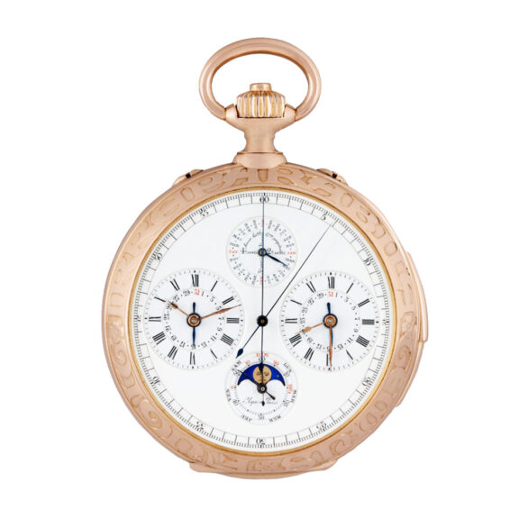 Highly important Swiss gold complicated pocket watch Circa 1873