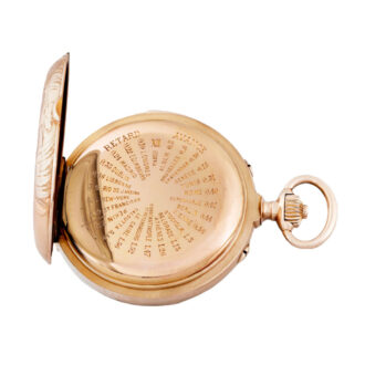 Highly important Swiss gold complicated pocket watch Circa 1873
