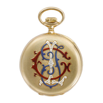 Swiss gold Chronometro Gondolo pocket watch Circa 1912