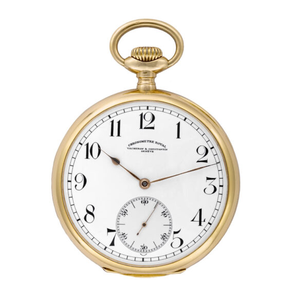 Swiss 18K gold pocket lever Royal chronometer Circa 1915