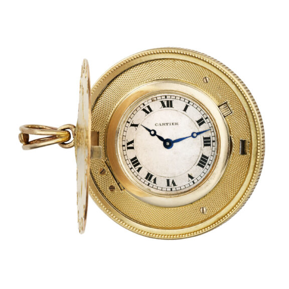 French gold watch set in US 20 dollar gold coin dated 1907 Circa 1920