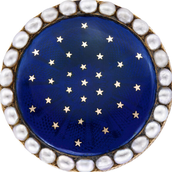 Swiss gold, enamel and pearl-set lady's pendant watch Circa 1810 Swiss gold, enamel and pearl-set lady's pendant watch Circa 1810