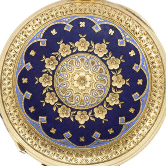 Swiss 18K yellow gold key-wound pendant watch Circa 1900