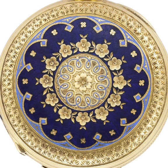 Swiss 18K yellow gold key-wound pendant watch Circa 1900 Swiss 18K yellow gold key-wound pendant watch Circa 1900