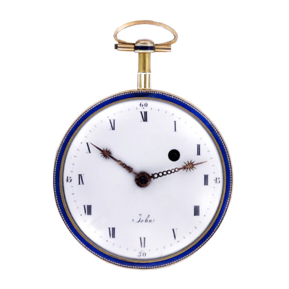 English 18k gold and enamel verge pocket watch Circa 1780 English 18k gold and enamel verge pocket watch Circa 1780
