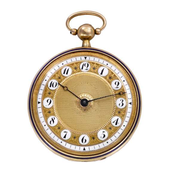 Fine Swiss 18k gold pocket watch playing music Circa 1820