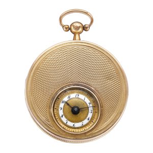 French 18K gold montre de médaillon pendant watch Circa 1820